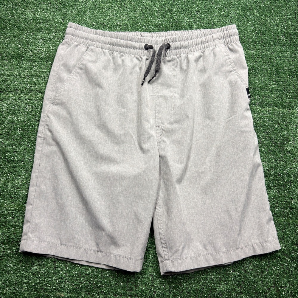 Quiksilver Amphibian Shorts Mens Large Grey Hybrid Boardshorts Elastic Waist